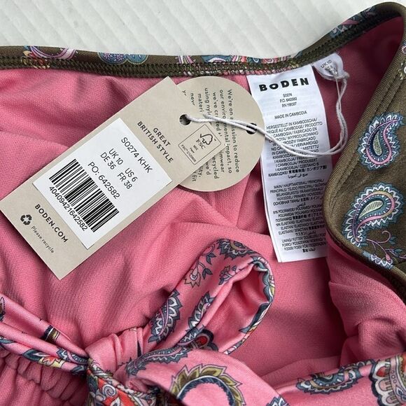 Boden Beaded Gather Halter Swimsuit - Picture 12 of 14